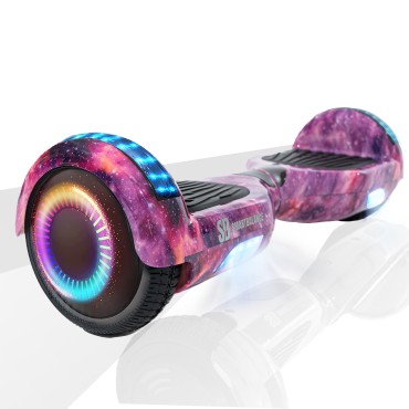 6.5 inch Hoverboard, Regular Galaxy Pink PRO, Extended Range, Smart Balance