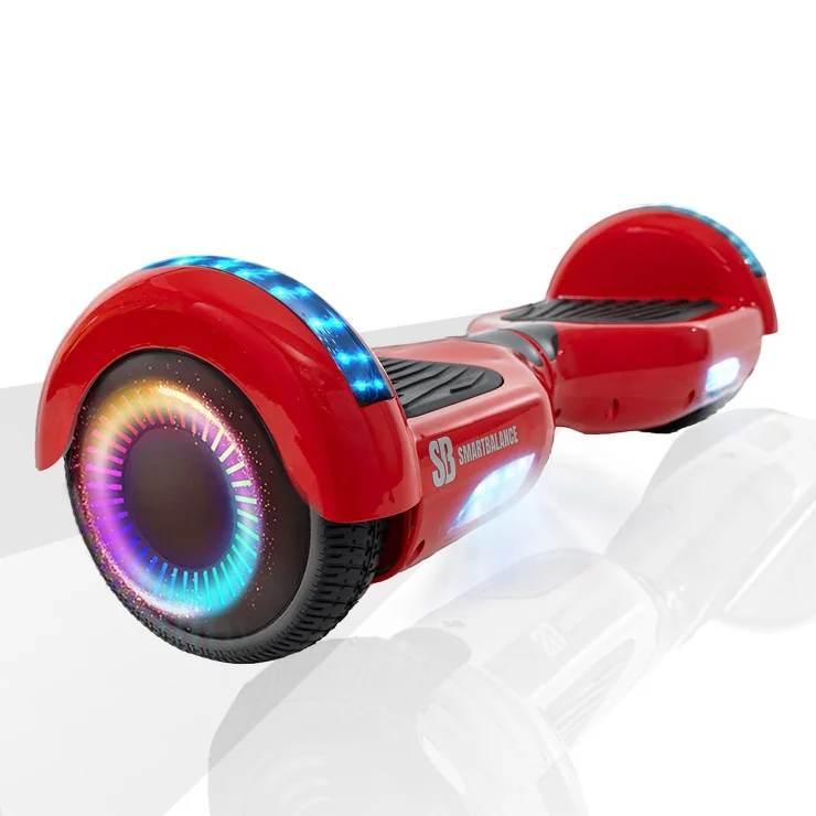 6.5 inch Hoverboard, Regular Red PRO, Extended Range, Smart Balance