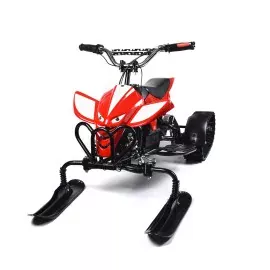 Premium Electric Snowmobile for Children, Red, 12AH, 24V, 12km Autonomy, 15km/h Speed, Smart Balance