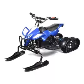 Premium Electric Snowmobile for Children, Blue, 12AH, 24V, 12km Autonomy, 15km/h Speed,Smart Balance