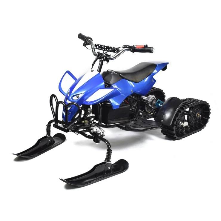 Premium Electric Snowmobile for Children, Blue, 12AH, 24V, 12km Autonomy, 15km/h Speed, Smart Balance