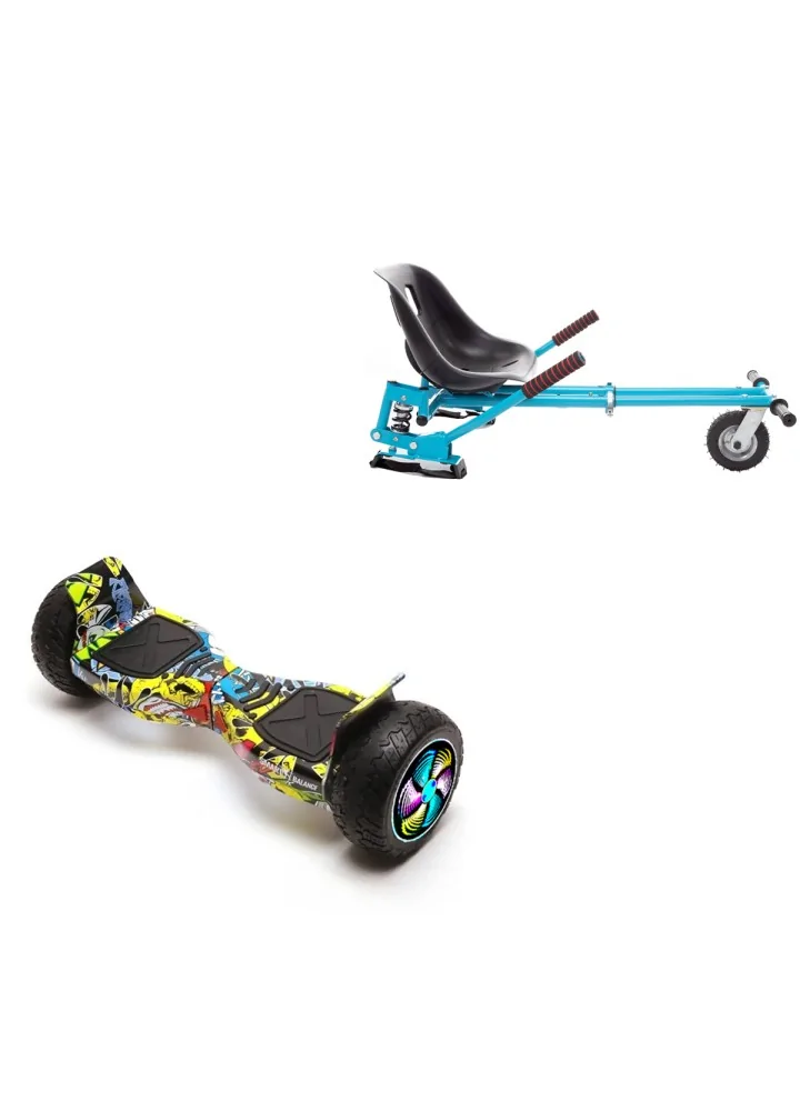 Hoverboard Cool & Fun 6.5 Pulgadas Con Silla, patinete con hoverkart  camuflaje + camuflaje, Patinetes/Rollers, Los mejores precios