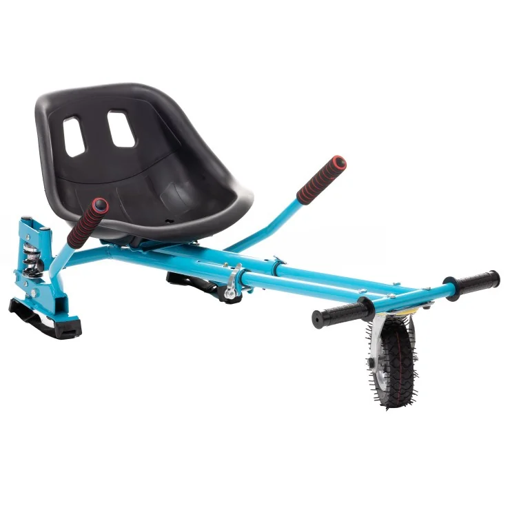 Hoverkart avec suspension pour Hoverboard, Couleur Bleu, Réglable pour tous les âges, Convient à tous les Hoverboards 6,5 pouces