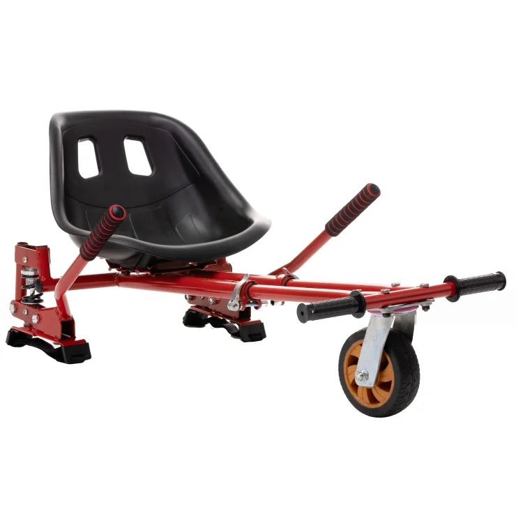 Hoverkart avec suspension pour Hoverboard, Couleur Rouge, Réglable pour Tous les Âges, Convient à Tous les Hoverboards 6,5 pouce