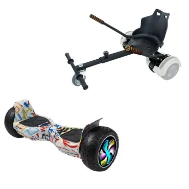 Hoverboard 8.5 Pouces et Standard Hoverkart Kit, Hummer Splash PRO, Grande Autonomie et Hoverkart Noir Standard, Smart Balance