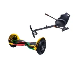 Paket Hoverboard Go-Kart, Smart Balance OffRoad California, 10 Tum, Dual Motors 36V, 700Wat, Bluetooth-hogtalare, LED-ljus, Pre