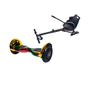 Hoverboard Go-Kart Pack, Smart Balance OffRoad California, 10 Tommer, dubbele motoren 36V, 700 Wat, Bluetooth-luidsprekers, LED
