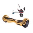 Paket Hoverboard Go-Kart, Smart Balance Regular Iron New, 6.5 Tum, Dual Motors 36V, 700Wat, Bluetooth-hogtalare, LED-ljus, Prem