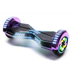 8 Tums Hoverboard, Transformers Dakota PRO LED, Lång Räckvidd, Smart Balance