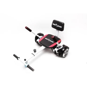 HoverKart, Hoverkart med svamp til hoverboard, farve sort, justerbar til alle aldre, passer til alle hoverboards 6,5″, 8″, 10″ S