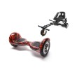 Paquet Go-Kart Hoverboard, Smart Balance OffRoad Flame, 10 Pouces, Deux Moteurs 36V, 700Watts, Bluetooth, Lumieres LED , Hoverka