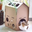 Cardboard Cat House, Furniture Self Assembly DIY Pet Indoor Smart Balance