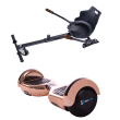 Paket Hoverboard Go-Kart, Smart Balance Regular Iron Special, 6.5 Tum, Dual Motors 36V, 700Wat, Bluetooth-hogtalare, LED-ljus,