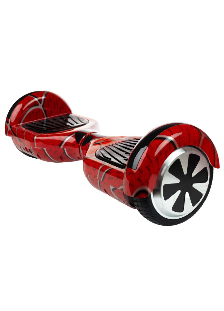 Smart Balance Original-Hoverboard, Regular Red Spider, 6.5 Zoll, Doppelmotoren 36 V, 700 Watt, Bluetooth-Lautsprecher, LED-Leuch