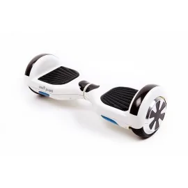 6.5 inch Hoverboard, 15 km/h, UL2272 Certified, Bluetooth, LED Lighting, 700W Power, 4Ah Battery, Smart Balance, Regular White Pearl