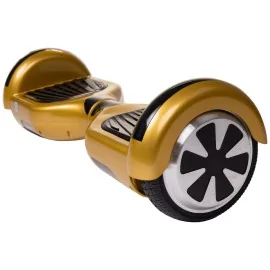 Hoverboard 6.5 pouces avec Bluetooth & Lumières LED, 15km/h, Certifié UL2272, Puissance 700W, Batterie 4Ah, Smart Balance, Regular Gold, Gyropode Overboard, Auto-équilibrant