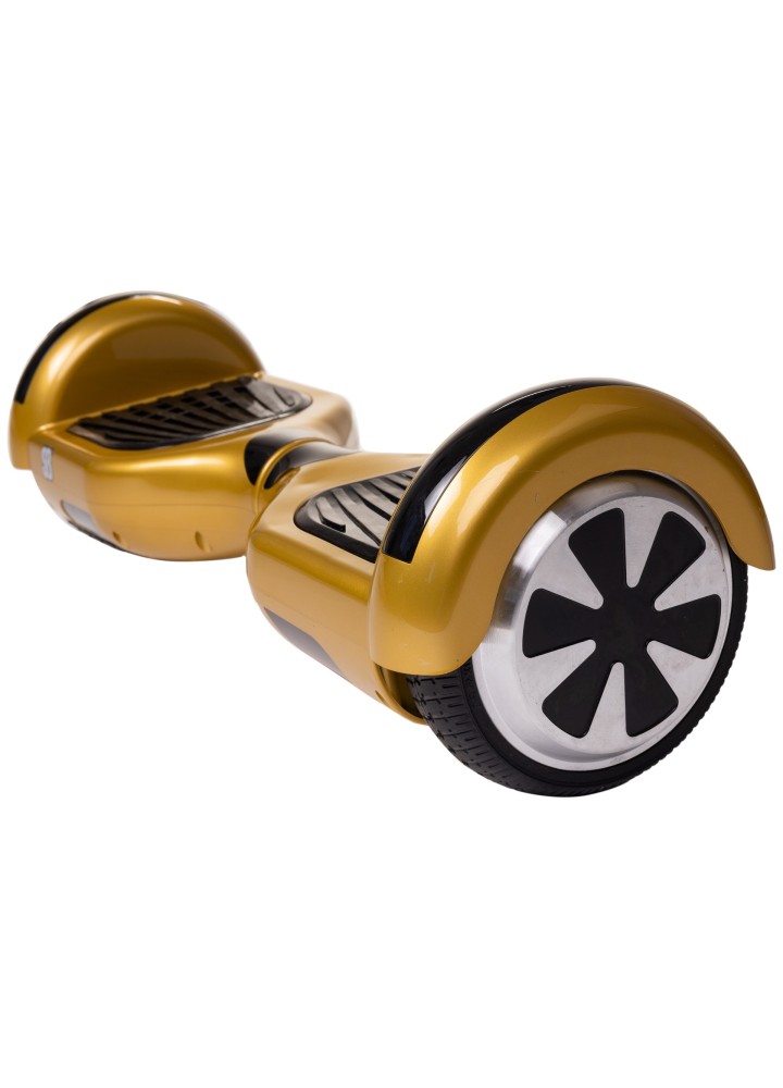 Smart Balance Original-Hoverboard, Regular Gold, 6.5 Zoll, Doppelmotoren 36 V, 700 Watt, Bluetooth-Lautsprecher, LED-Leuchten