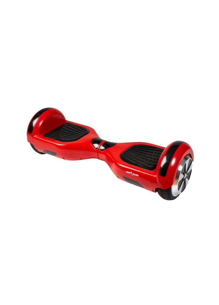 Smart Balance Original-Hoverboard, Regular Red, 6.5 Zoll, Doppelmotoren 36 V, 700 Watt, Bluetooth-Lautsprecher, LED-Leuchten