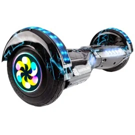 8 inch Hoverboard, Transformers Thunderstorm Blue PRO, Extended Range, Smart Balance