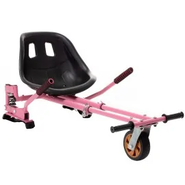 Hoverkart met vering voor hoverboard, kleur roze, verstelbaar voor alle leeftijden, past op alle hoverboards 6.5 inch, 8 inch, 1