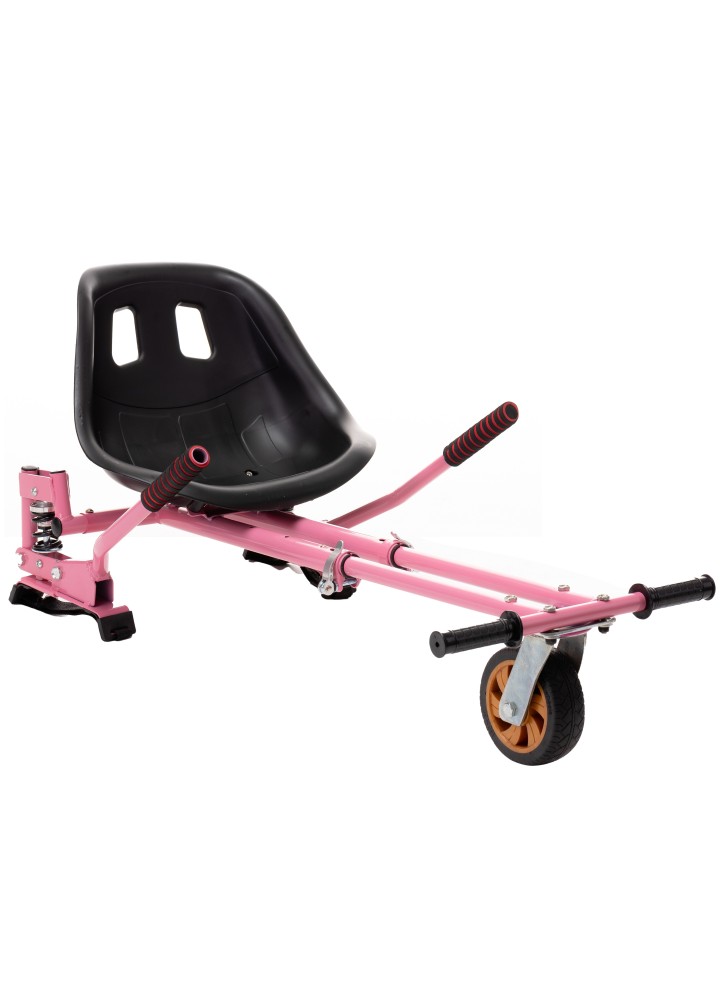 Hoverkart med upphängning för hoverboard, färg rosa, justerbar för alla åldrar, passar alla hoverboards 6,5 tum, 8 tum, 10 tum S
