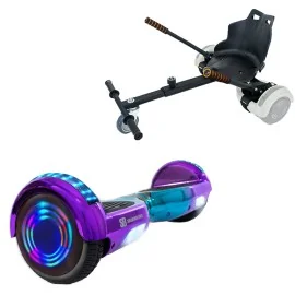 6.5 inch Hoverboard met Standaard Hoverkart, Regular Dakota Junior, Standard Afstand en Zwarte Hoverkart, Smart Balance