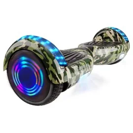 6.5 inch Hoverboard, Regular Camouflage Green Junior, Standard Afstand, Smart Balance