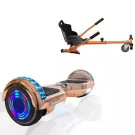 Hoverboard 6.5 Pouces et Standard Hoverkart Kit, Regular Iron Junior, Standard Autonomie et Hoverkart Orange Standard, Smart Balance