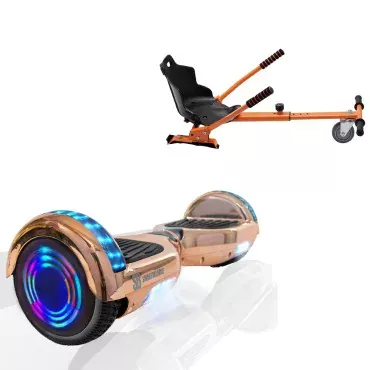 6.5 inch Hoverboard met Standaard Hoverkart, Regular Iron Junior, Standard Afstand en Oranje Hoverkart, Smart Balance