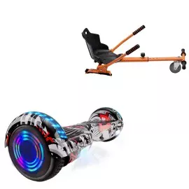 Hoverboard 6.5 Pouces et Standard Hoverkart Kit, Regular Last Dead Junior, Standard Autonomie et Hoverkart Orange Standard, Smart Balance