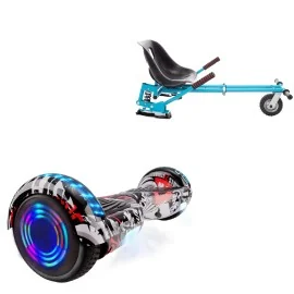 6.5 Zoll Hoverboard mit Stoßdämpfern Sitz, Regular Last Dead Junior, Standard Reichweite und Blau Stoßdämpfern Hoverboard Sitz, Smart Balance