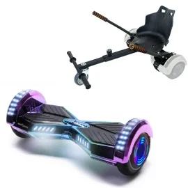 6.5 Zoll Hoverboard mit Standard Sitz, Transformers Dakota Junior, Standard Reichweite und Schwarz Hoverboard Sitz, Smart Balance