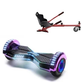 6.5 Zoll Hoverboard mit Standard Sitz, Transformers Dakota Junior, Standard Reichweite und Rot Hoverboard Sitz, Smart Balance