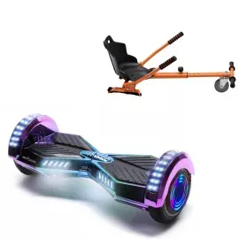 6.5 Zoll Hoverboard mit Standard Sitz, Transformers Dakota Junior, Standard Reichweite und Orange Hoverboard Sitz, Smart Balance