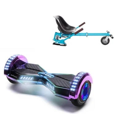 6.5 inch Hoverboard met Schokdempers Hoverkart, Transformers Dakota Junior, Standard Afstand en Blauw Hoverkart met Schokdempers, Smart Balance