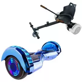 6.5 inch Hoverboard met Standaard Hoverkart, Transformers ElectroBlue Junior, Standard Afstand en Zwarte Hoverkart, Smart Balance