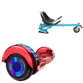 6.5 Zoll Hoverboard mit Stoßdämpfern Sitz, Transformers ElectroRed Junior, Standard Reichweite und Blau Stoßdämpfern Hoverboard Sitz, Smart Balance