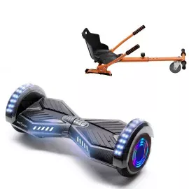 Pakke Hoverboard Standard Go Kart, 6.5 tommer, Transformers Carbon Junior, Standard Rækkevidde, og Orange Hoverkart, Smart Balance Segboard