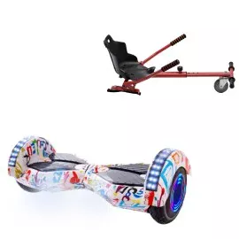 Hoverboard 6.5 Pouces et Standard Hoverkart Kit, Transformers Splash Junior, Standard Autonomie et Hoverkart Rouge Standard, Smart Balance