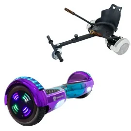 6.5 inch Hoverboard met Standaard Hoverkart, Regular Dakota Junior, Standard Afstand en Zwarte Hoverkart, Smart Balance