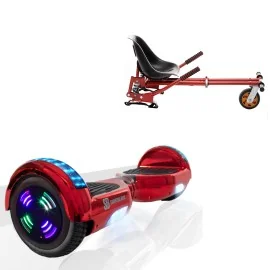 6.5 inch Hoverboard met Schokdempers Hoverkart, Regular ElectroRed Junior, Standard Afstand en Rood Hoverkart met Schokdempers, Smart Balance