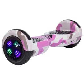 6.5 tommer Hoverboard, Regular Camouflage Pink Junior, Standard Rækkevidde, Smart Balance