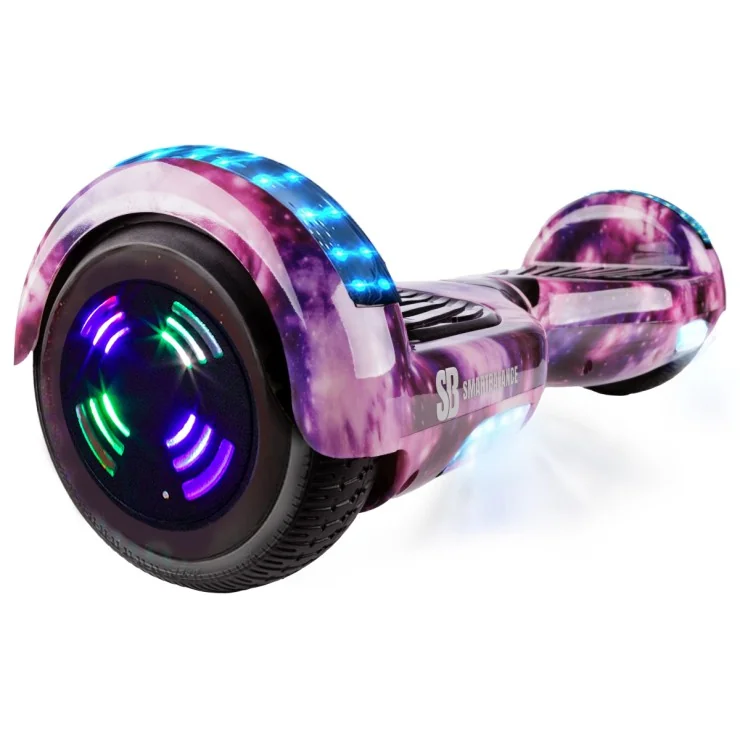 6.5 inch Hoverboard, Regular Galaxy Pink Junior, Standard Afstand, Smart Balance