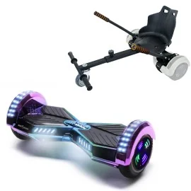 6.5 Zoll Hoverboard mit Standard Sitz, Transformers Dakota Junior, Standard Reichweite und Schwarz Hoverboard Sitz, Smart Balance