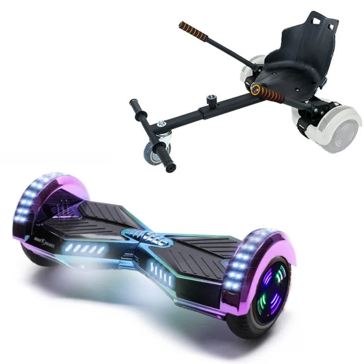 6.5 inch Hoverboard met Standaard Hoverkart, Transformers Dakota Junior, Standard Afstand en Zwarte Hoverkart, Smart Balance