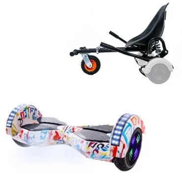 6.5 inch Hoverboard met Schokdempers Hoverkart, Transformers Splash Junior, Standard Afstand en Zwarte Hoverkart met Schokdempers, Smart Balance