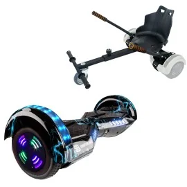 Hoverboard 6.5 Pouces et Standard Hoverkart Kit, Transformers Thunderstorm Blue Junior, Standard Autonomie et Hoverkart Noir Standard, Smart Balance