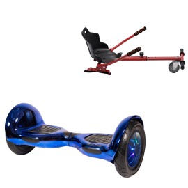 Hoverboard 10 Pouces et Standard Hoverkart Kit, Off-Road ElectroBlue PRO, Standard Autonomie et Hoverkart Rouge Standard, Smart Balance
