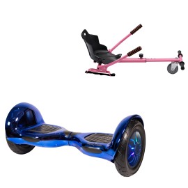 Hoverboard 10 Pouces et Standard Hoverkart Kit, Off-Road ElectroBlue PRO, Standard Autonomie et Hoverkart Rose Standard, Smart Balance
