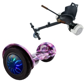 Hoverboard 10 Pouces et Standard Hoverkart Kit, Off-Road Galaxy PRO, Standard Autonomie et Hoverkart Noir Standard, Smart Balance